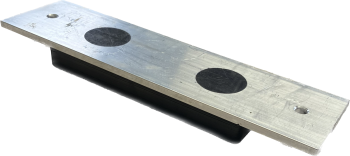 Preview: 24259 Kempf Gummiauflage, Alu,  225(145)x60(55)x5+17 mm
